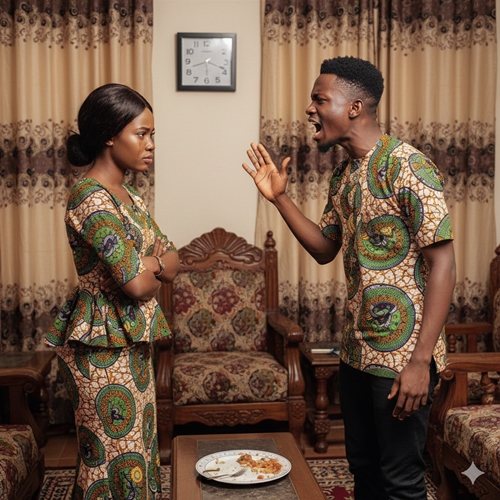 husband shouting at wife